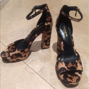 COPY - Coach Women's Leopard Heels Size: 6.5